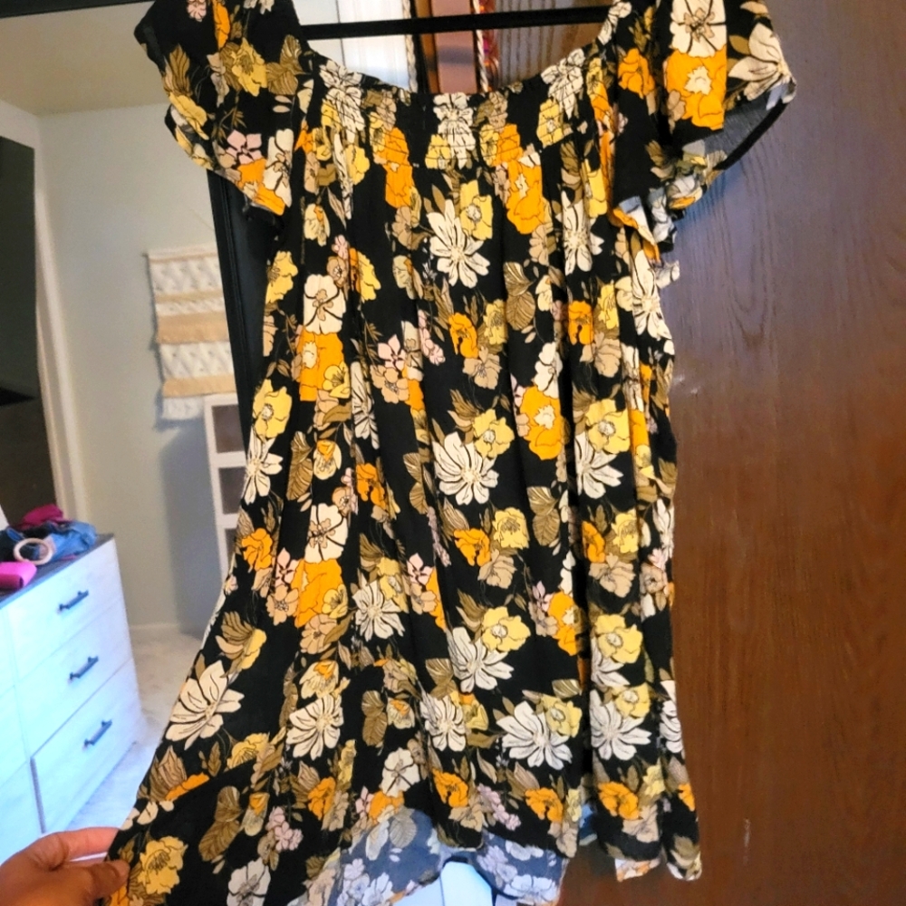 Natural Life Mini Floral Dress